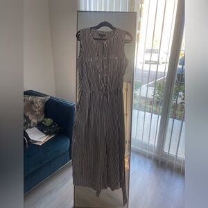 Striped black and white Womens Capri Jumpsuit 🖤🖤🖤